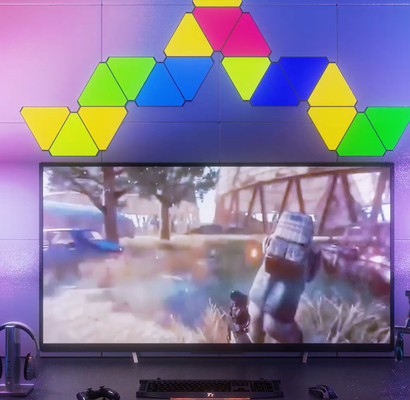 คุณภาพ ไฟ LED สามเหลี่ยมเมจิกอัจฉริยะ RGB Touch Sense DIY เปลี่ยนสีสามเหลี่ยม โรงงาน